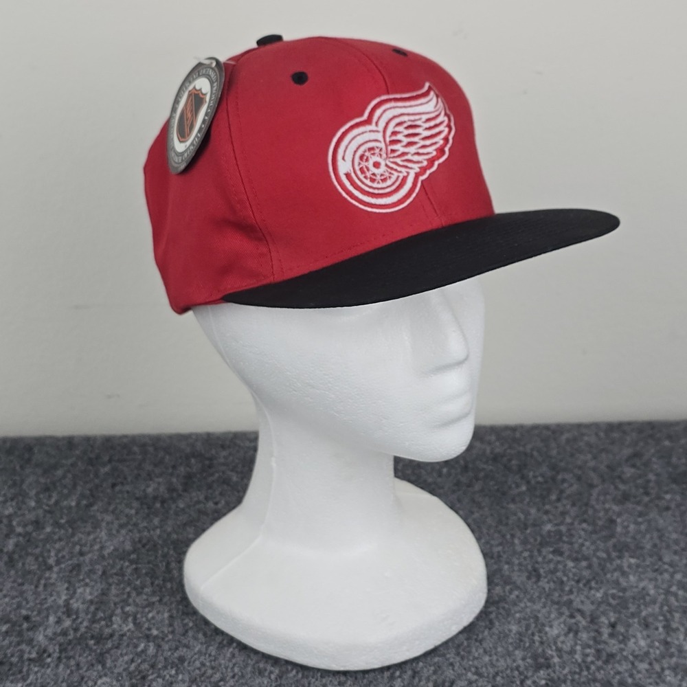 Detroit Red Wings NHL snapback hat red black Logo 7 official licensed‎